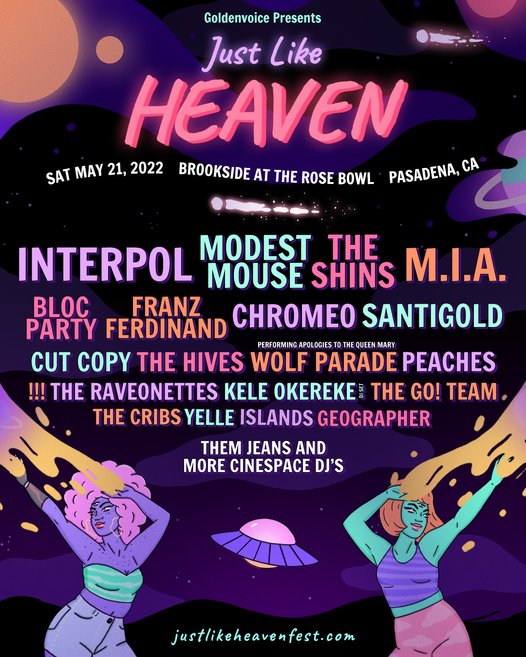 Just Like Heaven Announces 2022 Lineup AEG Worldwide